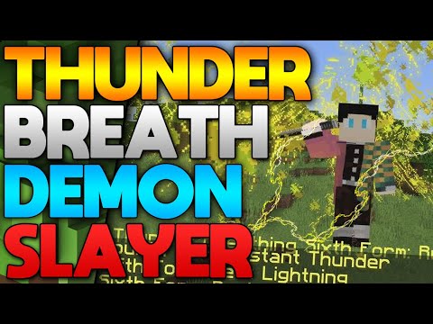 ROCKLE GAMING - Thunder Breathing - Demon Slayer Mod Minecraft 1.16.5 (2021)