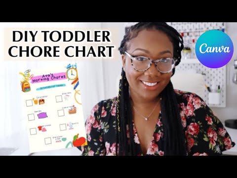 DIY KIDS CHORE CHART | Easy Chore Chart using Canva