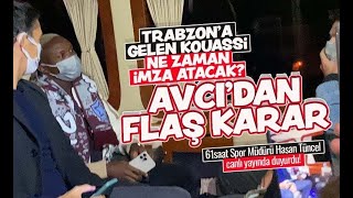 Trabzonspor´un yeni transferi Kouassi, Trabzon'a geldi. Coşkulu karşıl