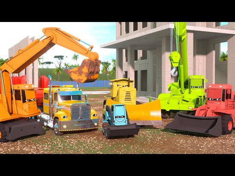 Learn About Construction with Wayne the Bulldozer & Jake the Skid Steer! | A DAY AT WORK