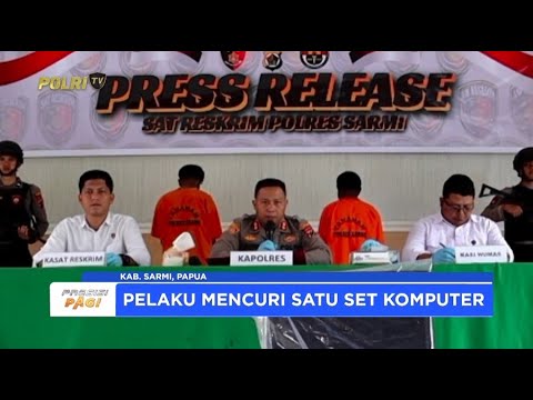 POLRES SARMI UNGKAP KASUS PENCURIAN
