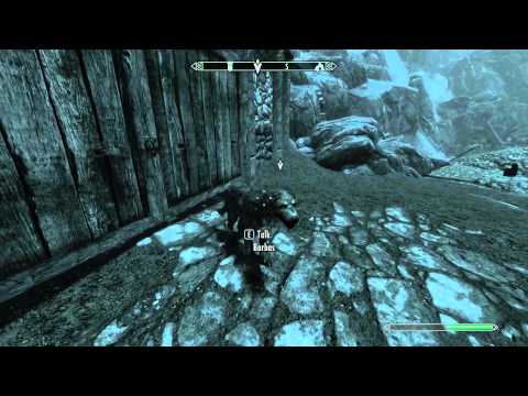 Skyrim - Barbas Opens a Door
