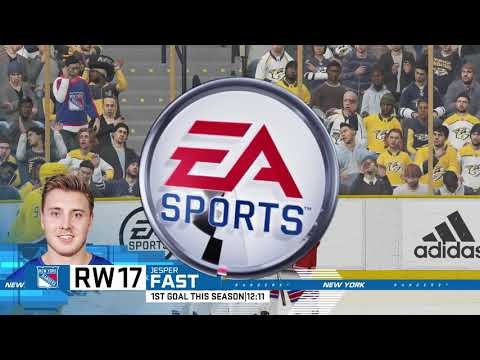 NHL 20 Season mode: New York Rangers vs Nashville Predators - (Xbox One HD) [1080p60FPS]