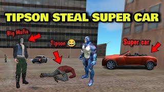 Tipson and Big Mafia Steal Rope Hero Super Car Rope Hero Take Revenge in Vice Town || Classic Gamerz