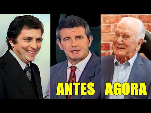 ANTES E AGORA dos APRESENTADORES DA TELEVISÃO BRASILEIRA com IDADE ATUAL #2