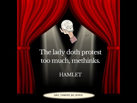 The Meaning Behind ‘The Lady Doth Protest Too Much’ | Shakespeare Explained
