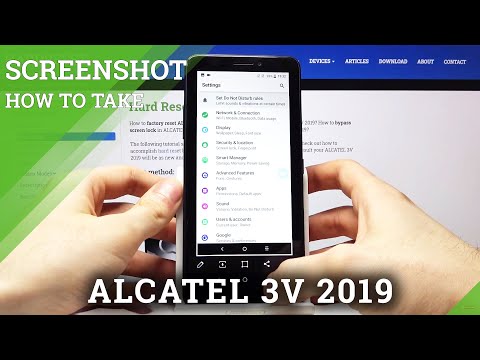 How to Take Screenshot in ALCATEL 3V 2019 – Capture Screen