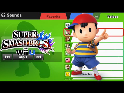 Ness Voice Clips - Super Smash Bros Wii U