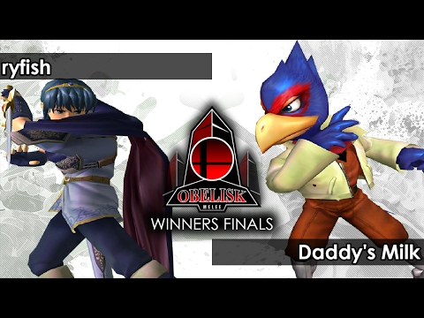 Melee:  ryfish (Marth) V Daddy's Milk (Falco/Fox) - Obelisk 38 Tournament SSBM