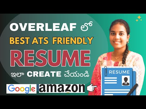 My Google Shortlisted Resume is Created using Overleaf Website ||  Template available || Watch Now |
