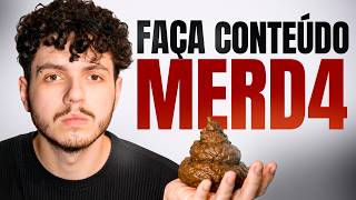 FAZER VÍDEOS PERFEITOS ESTÁ MATANDO O SEU CANAL (cresça desse jeito)