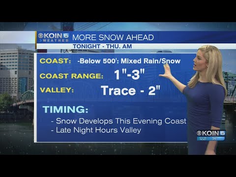 Noon Wednesday Forecast KOIN 6 News February 21, 2018