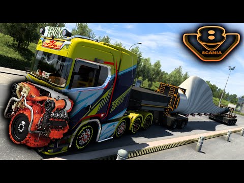 Scania Truck Realistic V8 Engine Sound Mod | ETS 2 Mods