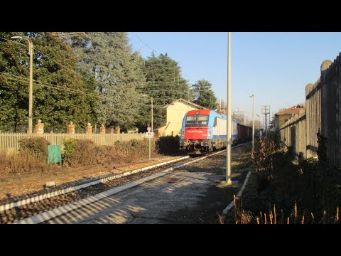 TRENO MERCI alla stazione di MACHERIO-SOVICO