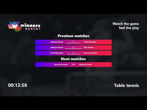 WINners League 12.01.2022  Bakaleiko D. - Konovalov D. 22:00