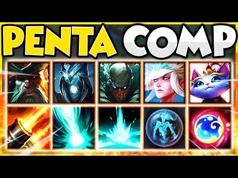 *INFINITE PENTAS* PENTAKILL TEAMCOMP 2019 (MOST BROKEN TEAM) ** HILARIOUS
