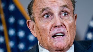 video: Watch: Rudy Giuliani appears to sweat hair dye down face