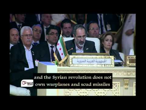 كلمة رئيس الائتلاف السوري معاذ الخطيب في قمة جامعة الدول العربية...