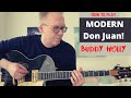 MODERN Don Juan - Buddy Holly Guitar Lesson with Kerill Winters on Vocals!