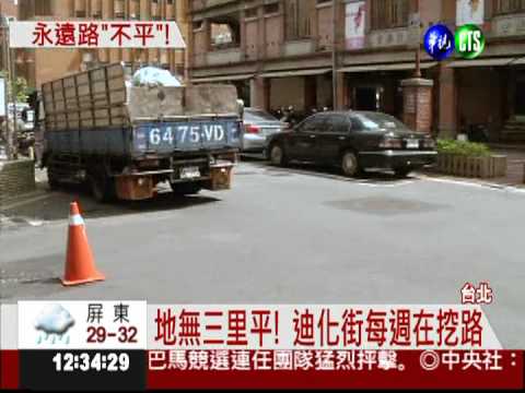 每週都在挖路! 迪化街不"平.靜"