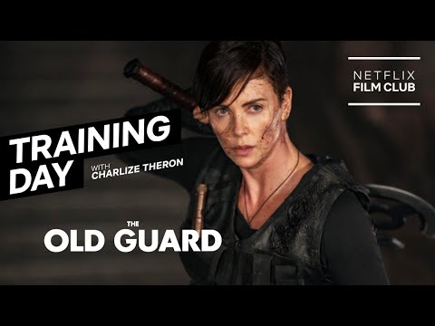 Charlize Theron's Axe Fight Training on The Old Guard | Netflix