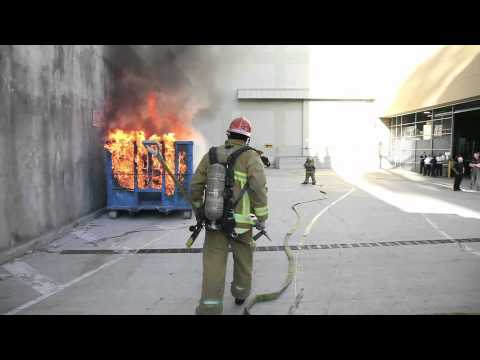 LAFD -Large Dumpster Fire-*No Audio*