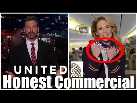 United Airlines Honest Commercial [Jimmy Kimmel] Parody