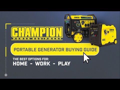Portable Generators - Ultimate Buying Guide - Champion Power Equipment