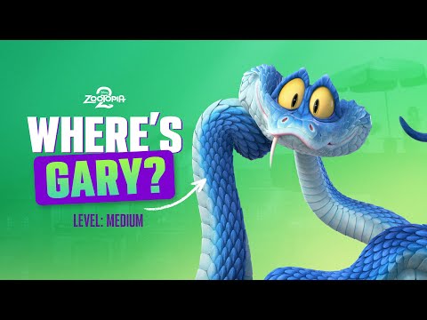 Find Gary De'Snake! 🐍🔍 | Zootopia 2 | Level: MEDIUM | @disneykids