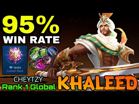 95% Win Rate Khaleed!! 10K MYTHICAL GLORY PLAYER!! - Top 1 Global Khaleed by CHEYTZY - MLBB