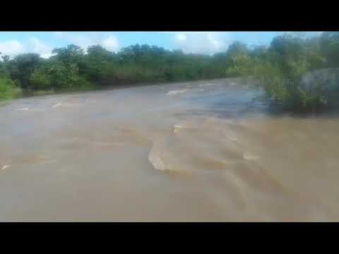 Rio Acaraú em Hidrolândia Ceará águas para açude araras hoje 05/04/2024
