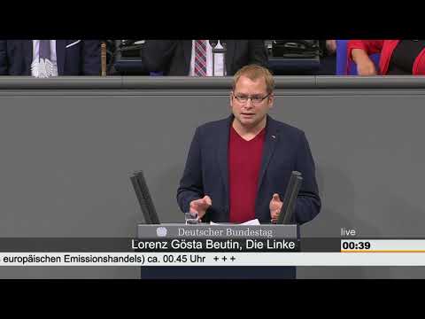 Lorenz Gösta Beutin: Fortentwicklung des europäischen Emissionshandels [Bundestag 08.11.2018]