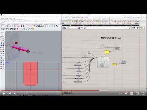 GH Tutorial Teil 21 - Include Verbindung Grasshopper SOFiSTiK:  Parametrische Spannbetonbrücke