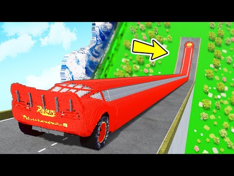 LONG CARS JUMP DISTANCE TEST in Teardown