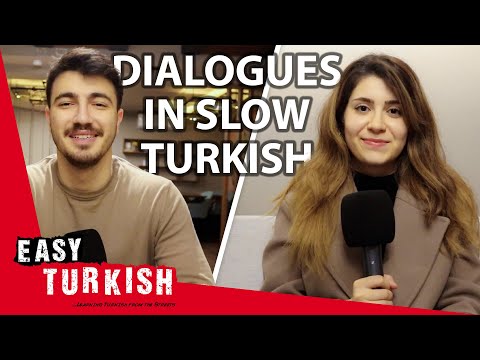 Basic Dialogues in Slow Turkish | Super Easy Turkish 83