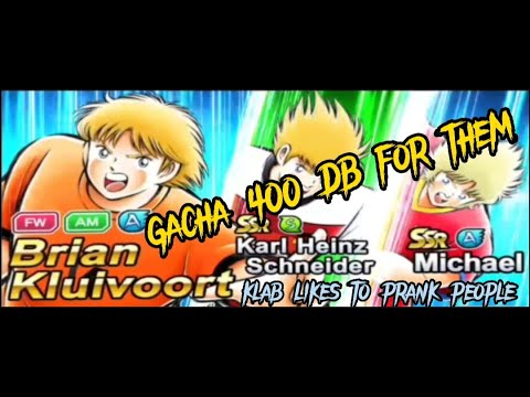 Gacha 400db for Dream Festival Kluivoort 🇳🇱, Schneider 🇩🇪, Michael 🇪🇸 || Captain Tsubasa Dream Team