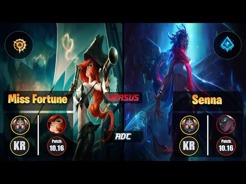 Challenger MISS FORTUNE [Press the Attack] (ADC) VS  SENNA - Challenger KR Patch 10.16