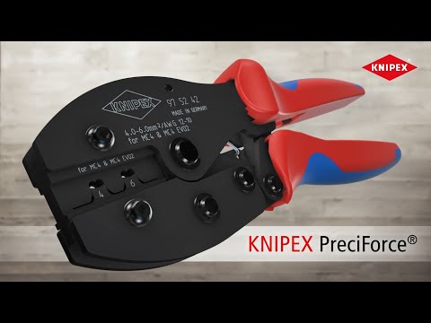 KNIPEX PreciForce Crimping pliers for MC4®/MC4® Evo 2 connectors video