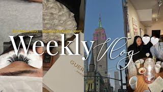 WEEKLY VLOG | hair salon horror story + taking lash clients + celebrating 설날 + dinner in Brooklyn