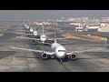 Non-stop 8 Planes take off in around 8 minutes at Mumbai International Airport