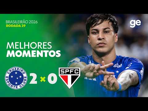 Gols e lances de Cruzeiro x São Paulo