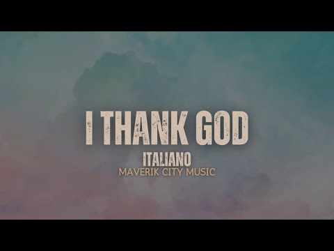 I Thank God (ITALIANO) - Grazie Dio - Maverick City Music (Cover)