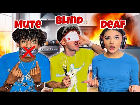 DEAF. BLIND. MUTE CHALLENGE (house caught on fire)