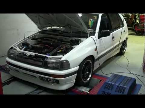 Daihatsu Charade GTti Turbo Dyno Run