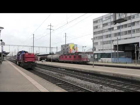 (HD) A busy day at Pratteln Station/Züge am Bahnhof Pratteln - 11/7/19