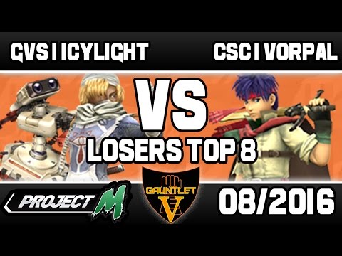 GVS | Icylight (Sheik/ROB/DK) VS CSC | Vorpal (Ike) | Gauntlet V Project M | Losers Top 8