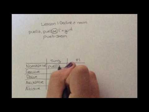 How to Decline a Noun