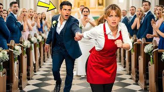 EL MILLONARIO QUEDA EN SHOCK CUANDO UNA DESCONOCIDA IRRUMPE EN SU BODA… EN 5 SEGUNDOS LO CAMBIA TODO