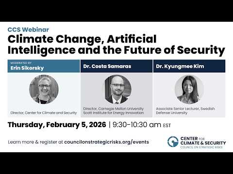 Climate Change, Artificial Intelligence and the Future of Security