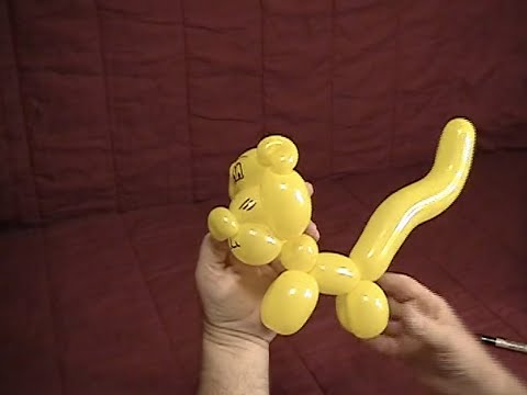 Learn how to make a one balloon cat using balloon twisting
